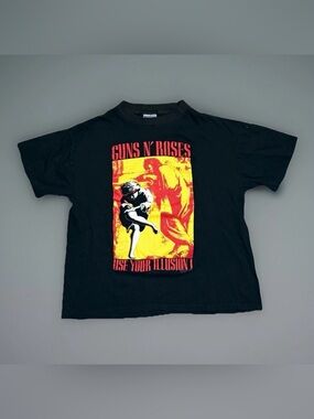 Vtg 1991 Guns N Roses Use Your Illusion I Tour T Shirt Brockum Single Stitch XL
